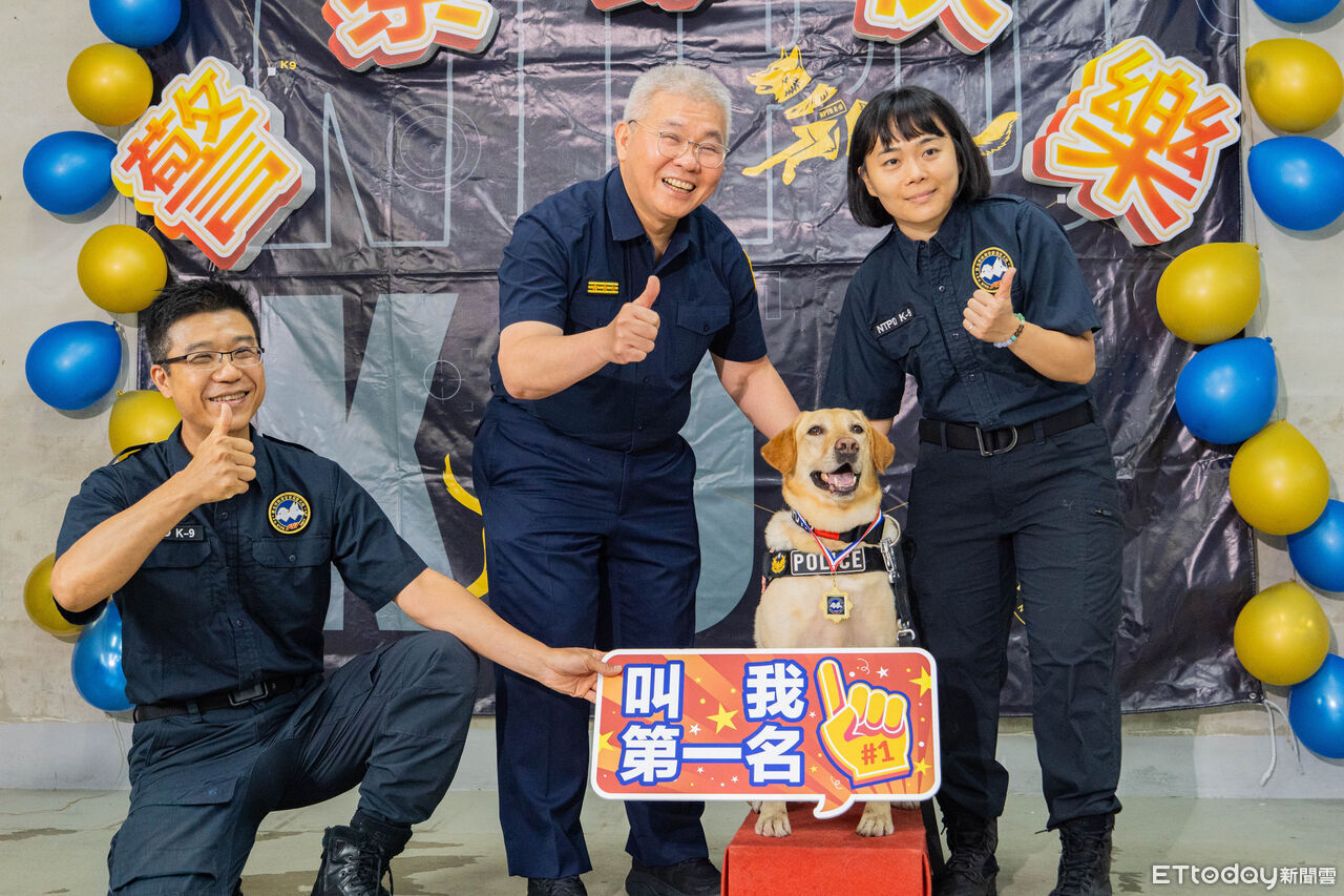 警犬KENJI助破「億元級」毒工廠 新北局長方仰寧警察節親授勳 | ETtoday社會新聞 | ETtoday新聞雲