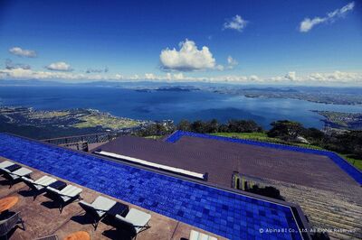琵琶湖山谷新玩法　高空滑索看湖景