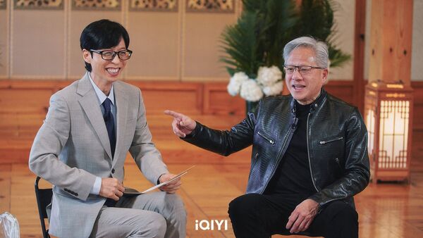 ▲▼黃仁勳登韓綜《劉QUIZ ON THE BLOCK》。（圖／翻攝自臉書／iQIYI TW）