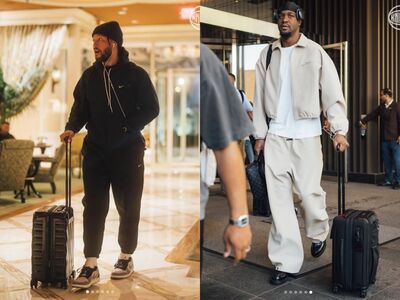 運動時髦!NBA總冠軍MVP街頭出行一身黑 同隊中鋒淺色系穿搭超CHILL