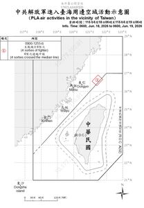 端午連假前夕 15架次共機艦出海擾台