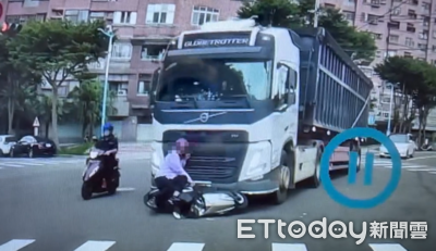 女騎士鬼切遭砂石車拖行30公尺!她拚命抓住車頭求生 驚悚畫面曝