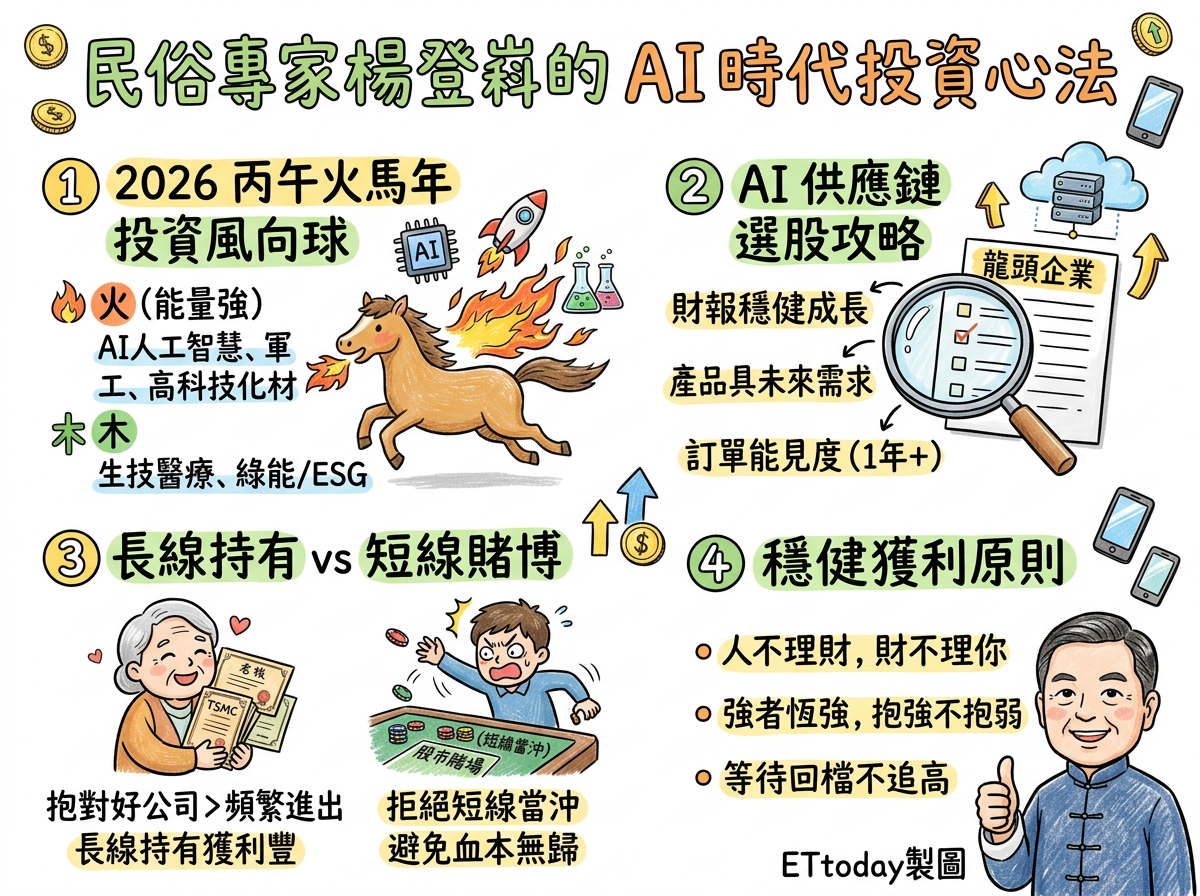 火馬年投資攻略!他靠「五行選股」5個月爽賺250% AI這族群別追高 | ETtoday生活新聞 | ETtoday新聞雲