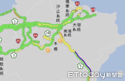 國5紫爆「時速僅16公里」　國1晚間也湧北返車潮