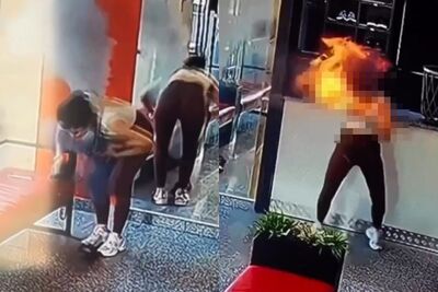 正妹運動完「背包突炸開」大火狂竄! 原因竟是行動電源