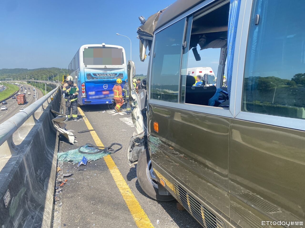 軍巴撞遊覽車再撞2車釀9傷 國防部:一人疑似骨折 | ETtoday政治新聞 | ETtoday新聞雲
