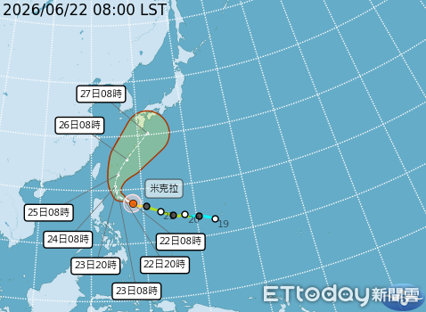 「米克拉」估明天升級強颱 後天起西半部降雨機率增 | ETtoday生活新聞 | ETtoday新聞雲