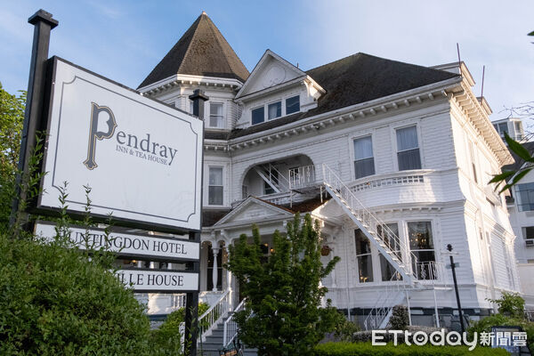 ▲加拿大維多利亞內港（Inner Harbour）附近的Pendray Inn & Tea House,英式下午茶,星辰公主號,British Columbia Parliament Buildings,加拿大維多利亞景點。（圖／記者彭懷玉攝）
