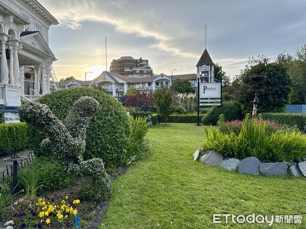 ▲加拿大維多利亞內港（Inner Harbour）附近的Pendray Inn & Tea House,英式下午茶,星辰公主號,British Columbia Parliament Buildings,加拿大維多利亞景點。（圖／記者彭懷玉攝）