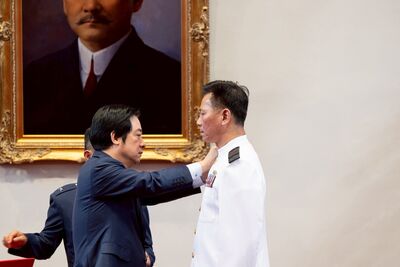 海軍濱海作戰指揮部7/1編成 賴清德為首任指揮官簡士淵中將掛階