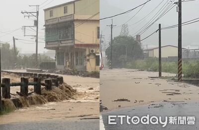 快訊／米克拉雨彈狂炸！高雄旗山「淹水又停電」　居民崩潰