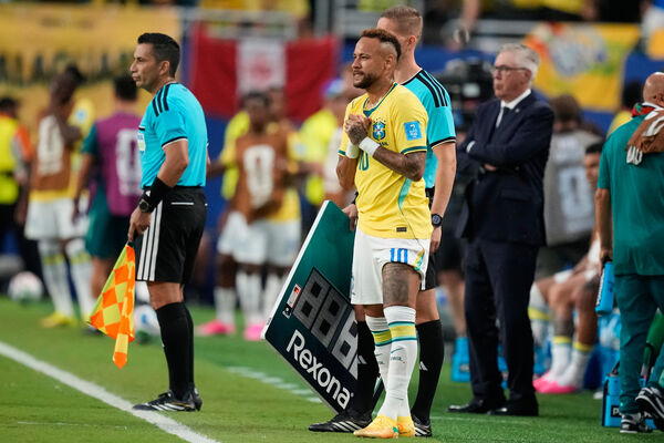 ▲巴西內馬爾（Neymar）於第76分鐘替補登場，正式終結了長達981天的國家隊缺席。（圖／達志影像／美聯社）
