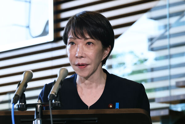 ▲▼日本首相高市早苗25日上午坐鎮首相官邸。（圖／達志影像／美聯社）