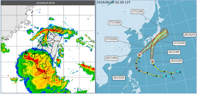 超大豪雨狂炸南台灣　放晴時間點出爐