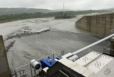 豐沛雨量灌注！石門水庫蓄水率99.8%　阿姆坪防淤隧道第6次啟動