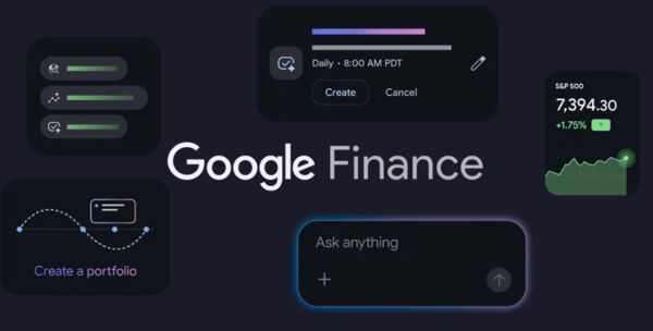 ▲▼睽違近 11 年，Google 再度推出 Google Finance 手機版應用程式。整合 Gemini AI，能與用戶討論持股表現。（圖／翻攝 Google部落格）