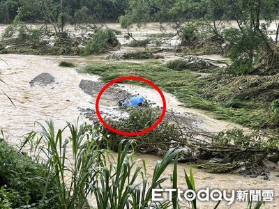 快訊/新竹淹水再添1失聯!小貨車「只剩車頂露出」 警消搶救中