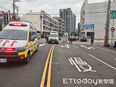 台中太平區嚴重車禍!騎士「頭部受創」大腿骨折搶救中