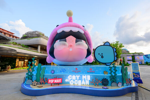 ▲CRYBABY&ldquo;淚流成海&rdquo;沉浸式主題活動展登陸聖淘沙名勝世界新加坡海洋生態館。（圖／聖淘沙提供）