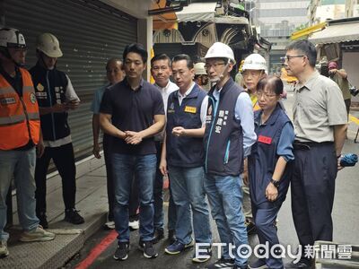 五分埔商圈路面塌陷 蔣萬安:預防性撤離8戶估今日可返家