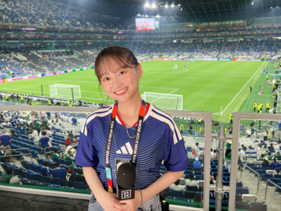 「勝利女神」影山優佳現場見證日本晉級! 嗨跳Kage舞網喊太可愛