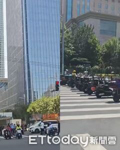 北京「中國尊」遭撞後新畫面　核心路面封鎖外送卡死、破洞外牆開修