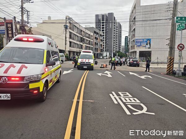 ▲▼台中外送員被撞飛搶救不治，貨車駕駛過失致死罪嫌送辦。（圖／民眾提供，下同）