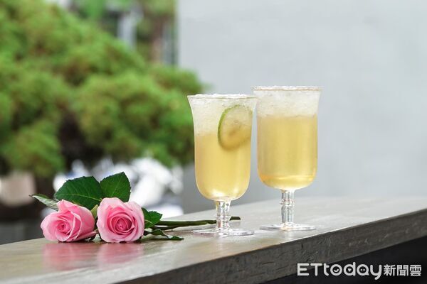 ▲▼茶湯會聯名日本花藝美學品牌「plantica」推出「玫瑰醋系列」飲品。（圖／茶湯會提供）