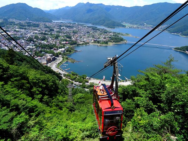 ▲▼河口湖富士山全景纜車。（圖／富士急行提供）