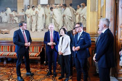 義大利參議院副議長親自接待走進國會 蔡英文:非常有意義的一步