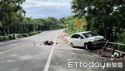 彰化76歲嬤駕車「突跨雙黃線」!迎面猛撞機車 男騎士慘斷腿