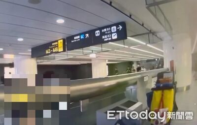 北捷扶梯行李箱擦撞爆衝突!港籍旅客遭台男推擠 保全迅速壓制