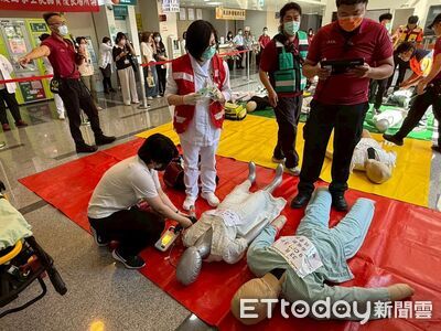 台南麻豆新樓醫院模擬火警、15人受困　消防聯合演練強化應變