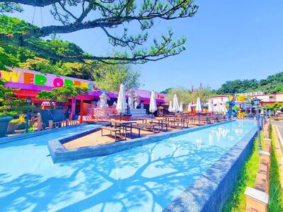 大溪5千坪親子農園免門票！紫薇花下周更美　麝香豬、鴨鵝滿場跑