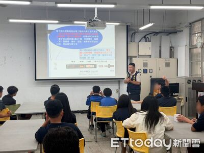 台東縣警少年隊走進初鹿國中 宣導識詐反毒守護青春