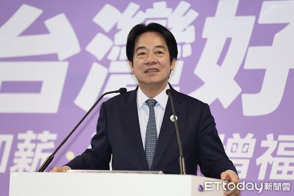 ▲民進黨主席賴清德主持「2026地⽅選舉政績暨共同政⾒發布記者會」。（圖／記者林敬旻攝）