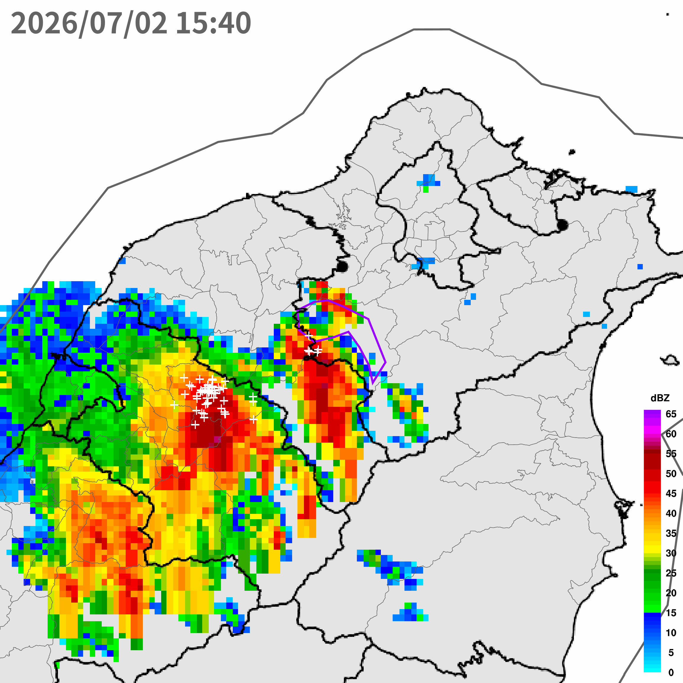 ▲▼大雷雨即時訊息 。（圖／氣象署提供）