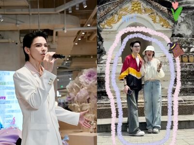 向佐、郭碧婷甜遊泰國！夫妻「肩靠肩貼身放閃」…貼心幫郭爸慶生