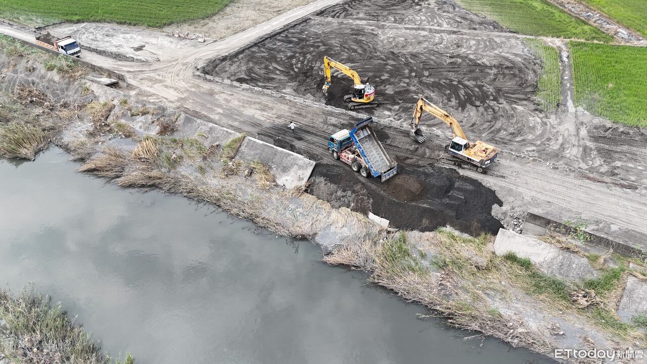 麟洛溪排水溝渠遭批豆腐渣工程 屏縣府駁:舊堤受損非復建工程 | ETtoday社會新聞 | ETtoday新聞雲