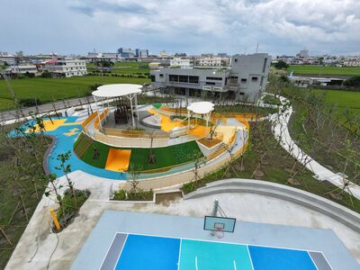 台中梧棲「1.1公頃鴨母寮公園」8月啟用 有籃球場、親子遊戲場