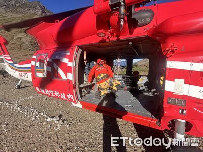 登南湖大山突發肺水腫!男「氣喘四肢無力」 黑鷹載運下山