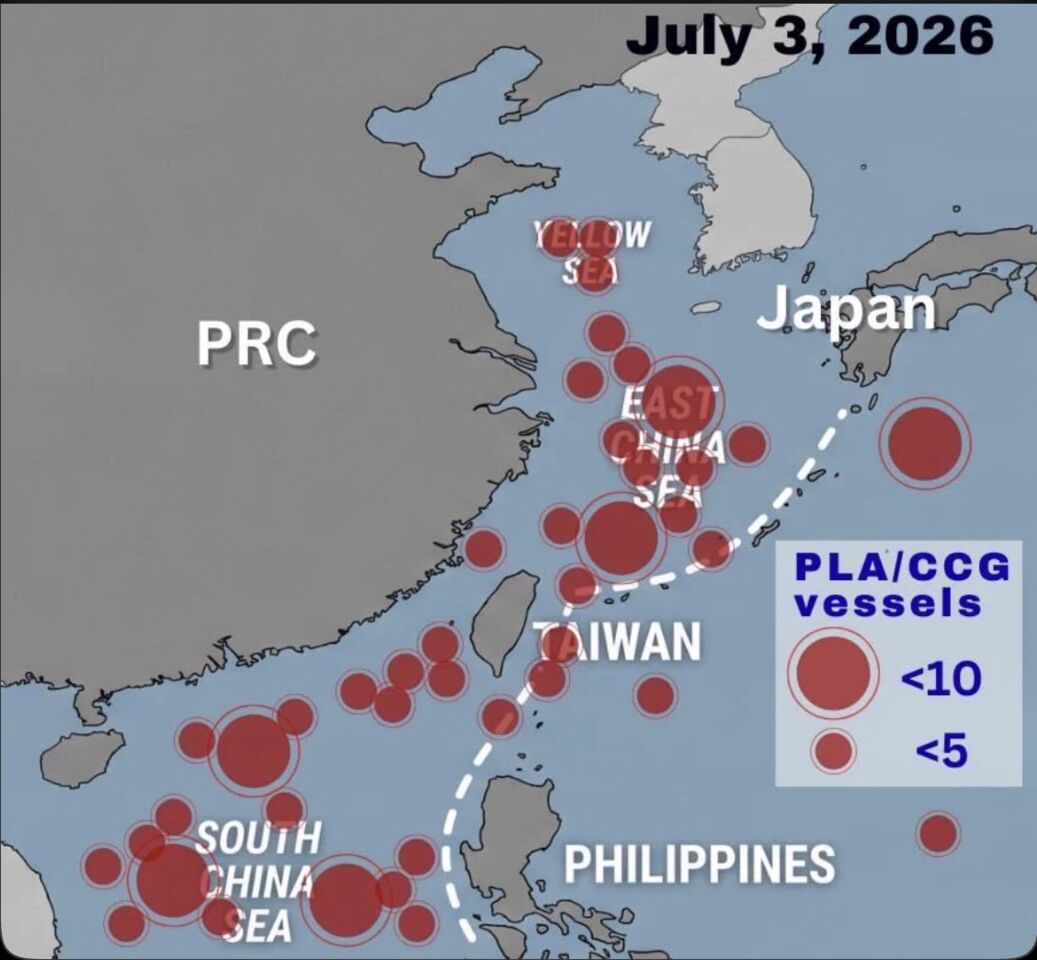 中共破紀錄動員110艘軍艦+海警船 部署全島鏈示意圖曝光 | ETtoday政治新聞 | ETtoday新聞雲