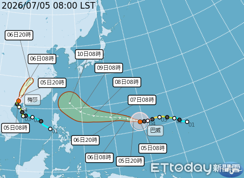 巴威持續增強「北轉距離成關鍵」 周五起影響最明顯 | ETtoday生活新聞 | ETtoday新聞雲