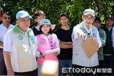 米克拉颱鋒面釀淹水!賴瑞隆會勘二仁溪 拼爭3億經費改建抽水站