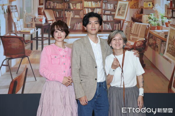 ▲▼ 他的靈魂與他的書店首映記者會, 曾少宗,林子熙,黃柔閔         。（圖／記者徐文彬攝）