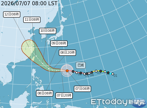 巴威暴風圈估周五傍晚觸陸 「4地雨最劇」影響範圍廣 | ETtoday生活新聞 | ETtoday新聞雲