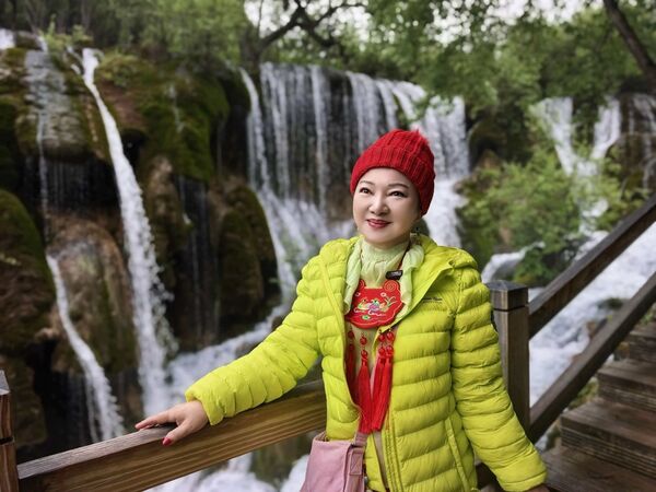 ▲白冰冰前往九寨溝旅遊。（圖／長興影視）