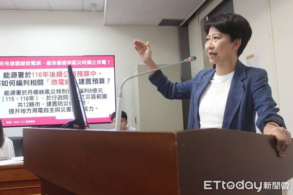 ▲立法委員陳亭妃於立法院經濟委員會質詢經濟部長龔明鑫，爭取行政院認列仁德工業區為0626豪雨災區，協助受災廠商申請紓困與利息補貼。（記者林東良翻攝，下同）