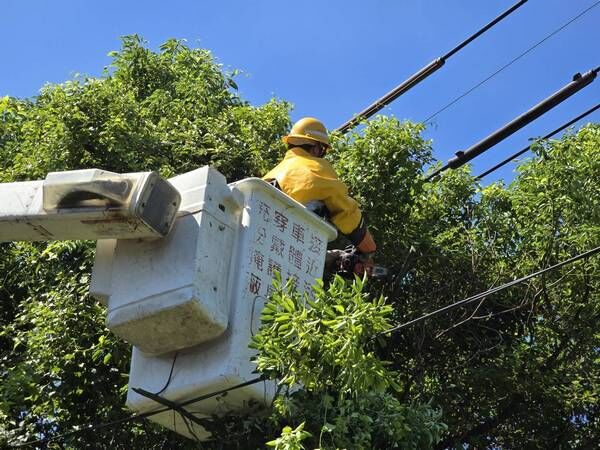 ▲強颱巴威即將來襲，台電桃園區處全力戒備