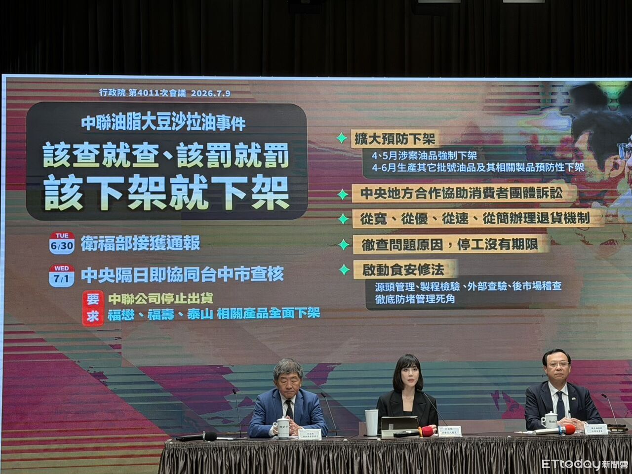 致癌油風暴延燒 衛福部宣布:中聯4到6月產品全面下架 | ETtoday政治新聞 | ETtoday新聞雲